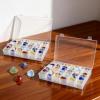 2 Pack Rock Collection Box, 36 Grids Rock Display Case with Adjustable Dividers, Clear Plastic Box Ideal for Rock Collection, Suitable for Crystal, Gemstone, Fossil, Seashells, Jewelry, Beads, Crafts view 1