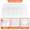 2 Pack Rock Collection Box, 36 Grids Rock Display Case with Adjustable Dividers, Clear Plastic Box Ideal for Rock Collection, Suitable for Crystal, Gemstone, Fossil, Seashells, Jewelry, Beads, Crafts view 2