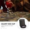 Abaodam Quiet Felt-Lined Dice Cup Shaker with Dice and Base PU Leather for Party Games Ktv Bars Family Board Game Entertainment view 4