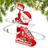 Santa Climbing Stair Slide Toy, Santa Christmas Electric Slide Climbing Toy, Coaster Activity for Kids, Indoor, Outdoor, Garden, Home view 1