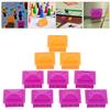 Abaodam 40pcs Rich Man Board Game Houses Replacement Pieces Game Tokens with Bright Orange and Purple Colors Polished Texture for Easy Grip and Play for Parties and Family Fun view 3