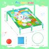 Gemscream 2 Set 3 in 1 St. Patrick's Day Bean Bag Toss with Bean Bags Easter Bunny Portable PVC Framed Cornhole Outdoor Balls Rings Toss Gift for Family Party Supplies Yard Activities view 2