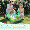 Gemscream 2 Set 3 in 1 St. Patrick's Day Bean Bag Toss with Bean Bags Easter Bunny Portable PVC Framed Cornhole Outdoor Balls Rings Toss Gift for Family Party Supplies Yard Activities view 4