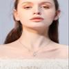 Dorunmo 2 Cat Necklace 925 Sterling Silver Cat Heart Pendant Necklace Cute Animal Jewelry Gifts for Women Sister Mom Wife Lovers view 3