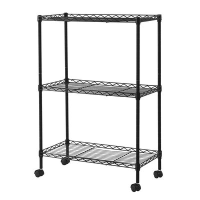 Chrome 3-Tier Shelving All-Purpose Utility Cart