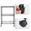 Chrome 3-Tier Shelving All-Purpose Utility Cart view 3