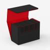 Boltquan Tarot Card Storage Box  PU Leather Deck Organizer with Red Interior & Magnetic Closure  Holds 4 Tarot Card Cases or 400+ Tarot Cards  Black Exterior  10.5  14.5  23.5 cm / 4.15.79.3in view 2