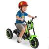 BABY JOY Kids Tricycle, 3-Wheel Toddler Bike with Foot Pedals, Forward/Backward, Toddler Tricycle Ride on Trike with Steering Handlebars, Toy Gift for Boys Girls Aged 3+ (Green) view 1