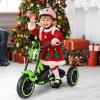 BABY JOY Kids Tricycle, 3-Wheel Toddler Bike with Foot Pedals, Forward/Backward, Toddler Tricycle Ride on Trike with Steering Handlebars, Toy Gift for Boys Girls Aged 3+ (Green) view 2
