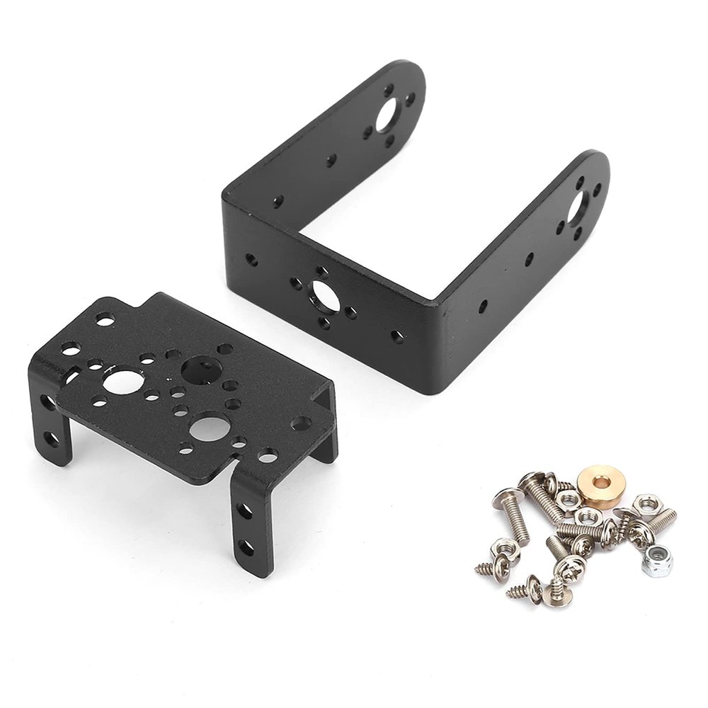 Adfaga Heavy Duty Aluminum Alloy Servo Motor Bracket Kit 360 Degree Rotation Pan Tilt Mount with Camera Holder for Robotics Drone FPV DIY Projects Multi Functional Steering Head Ac