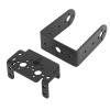 Adfaga Heavy Duty Aluminum Alloy Servo Motor Bracket Kit 360 Degree Rotation Pan Tilt Mount with Camera Holder for Robotics Drone FPV DIY Projects Multi Functional Steering Head Ac view 4