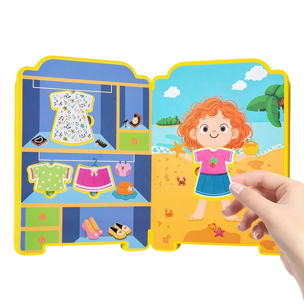 Dress Up Book Educational  Puzzle Toy Change Clothes, Games Children Preschool Travel, Car Plane Birthday Holiday Parties | Children Preschool Travel Car Plane Birthday Holiday Parties