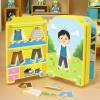 Dress Up Book Educational  Puzzle Toy Change Clothes, Games Children Preschool Travel, Car Plane Birthday Holiday Parties | Children Preschool Travel Car Plane Birthday Holiday Parties view 3
