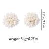 3.2 * 3.2cm 5.2 * 4.3cm Bohemian Ribbon Geometric Bead Pendant Necklace,white 1,3.2 * 3.2cm view 3