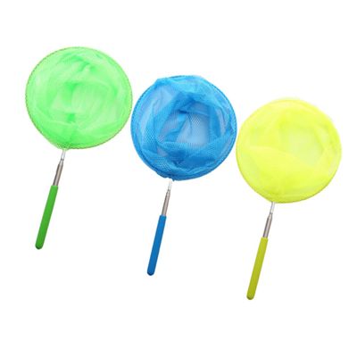 FOYTOKI 3pcs Telescopic Nets for Extendable Fishing Nets Stainless Steel with -Slip Handles Outdoor Catchers for Boys and Yellow