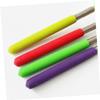 FOYTOKI 3pcs Telescopic Nets for Extendable Fishing Nets Stainless Steel with -Slip Handles Outdoor Catchers for Boys and Yellow view 3