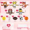 24-Pack Valentine's Day Sports Gift Cards Party Favors with Mini Sports Balls for Classroom Exchange Prizes, Squeeze Foam Balls, Stress Relief / Anxiety Relief, Goodie Bag Stuffer, School for Kids view 2