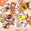 24-Pack Valentine's Day Sports Gift Cards Party Favors with Mini Sports Balls for Classroom Exchange Prizes, Squeeze Foam Balls, Stress Relief / Anxiety Relief, Goodie Bag Stuffer, School for Kids view 3