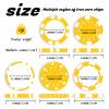12 Grams Perfessional Customized Clay Poker Chips 30-500 PCS Personalized Casino Chips with Logo & Design 40MM Custom Casino Chips for Christmas Wedding Gifts (C, Yellow) view 4
