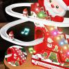 Christmas Climbing Stair Tracks Slides Toys with Music & Lights, Electric Santa Snowman Roller Coaster Toy, Slide Climbing Toys for Girls, Early Learning Activity view 4