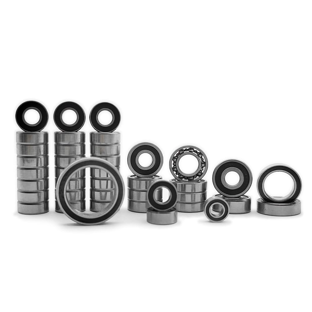 AMZRC Fit Axial SCX10 III Jeep Gladiator Complete Ball Bearings Kit (40 Pcs) 1/10 Rc Car Parts