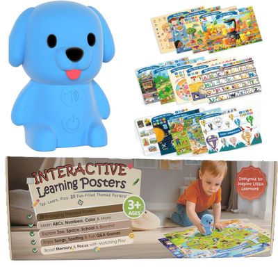 PLENTY MORE - Phonics Talking Flash Cards with Reader Dog, Kids Activity Charts for Early Development