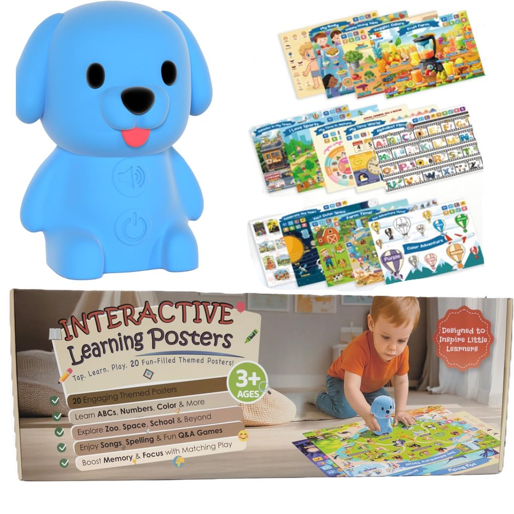 PLENTY MORE - Phonics Talking Flash Cards with Reader Dog, Kids Activity Charts for Early Development