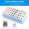 BeautyChen American Mahjong Tile Set, 166 Pcs 1.2" Mahjong Tiles with 3 Dices 1 Instruction, Mahjong Game Set for Adult Family & Friends Gatherings, Mahjong Lovers, Beginners (Blue) view 3