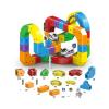 Electric Train Set for Flexible Race Tracks for Kids,Building Toy Train Track Gravity-Defying 3D Embedded Layouts & Motorized Levitation, USB Charging, STEM Learning Gift (81 PCS) view 2