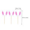 HAKIDZEL 30Pcs Glitter Bunny Ear Cake Toppers for Easter Party Decorations Rabbit Ear Cupcake Picks for Birthday Wedding Spring Celebration Safe Food-grade Material view 2