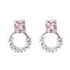 4.5 * 3.5cm Bohemian Geometric Pearl Earrings For Women,blue,4.5 * 3.5cm view 2