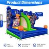 GR8FUN Inflatable Basketball Hoop Shot 131010ft, Blow Up Inflatable Basketball Game with 4 Balls 2 Hoops, Air Blower, Inflatable Games for Outdoor Parties, Carnival Events, Lawn Games view 2