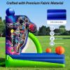 GR8FUN Inflatable Basketball Hoop Shot 131010ft, Blow Up Inflatable Basketball Game with 4 Balls 2 Hoops, Air Blower, Inflatable Games for Outdoor Parties, Carnival Events, Lawn Games view 3