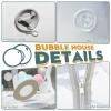 10FT Inflatable Bubble House Dome for Kids, Clear PVC Inflatable Bubble House Tent with Tunnel, Bubble Balloon House with Air Blower, 600W Air Pump for Party (Clear, 20.5FT) view 3