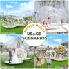 10FT Inflatable Bubble House Dome for Kids, Clear PVC Inflatable Bubble House Tent with Tunnel, Bubble Balloon House with Air Blower, 600W Air Pump for Party (Clear, 20.5FT) view 4
