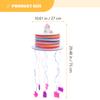 Beaupretty Pull String Pinata Unicorn Lantern Party Decoration for Birthday Handmade Mini Pinata for Hanging with Surprise Filling Festive Indoor Outdoor Fun Game Prop view 2