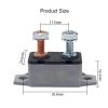 FXPCGZISH 2PCS AR-20A DC 12V 24V Automatic Reset Circuit Breaker with Cover Stud Bolt view 2