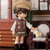 1/12 Scale Student Sweatshirt Suit School Cardigan Set Uniform Outfit Clothing for 6-inches Action Figure, Including Beret & Long-Sleeved Shirt & Tie & Waistcoat & Shorts (Green-Coffee, Male) view 1
