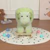 Plush Rocking Horse for Toddlers 1-3, Soft Baby Rocking Toy with Sound Effects & Safety Belt, Fabric Rocking Horses Ages 1-3 with Sturdy Steel Frame (Green) view 4
