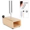 440Hz Aluminum Alloy Resonance Tuning Fork - Physics Acoustic Experiment Kit with Box & Mallet Demonstrates Sound Wave Propagation & Frequency Analysis view 3