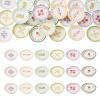 Magibeads 24Pcs Miniature Flower Plate Dollhouse Accessories Resin Mini Tableware Imitation Ceramic Bowl Tiny Dishes Ornaments Micro Landscape Decorations Garden Home Party Decorations Crafts Supplies view 1