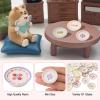 Magibeads 24Pcs Miniature Flower Plate Dollhouse Accessories Resin Mini Tableware Imitation Ceramic Bowl Tiny Dishes Ornaments Micro Landscape Decorations Garden Home Party Decorations Crafts Supplies view 3
