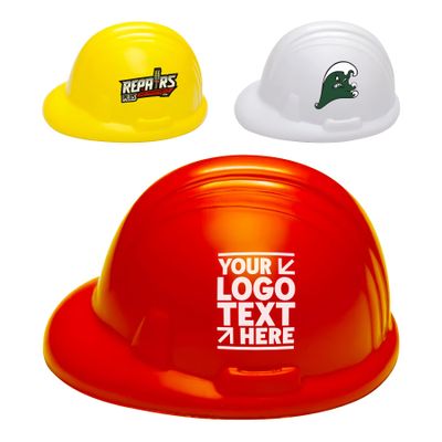 200 Pcs Custom Hard Hat Stress Balls Helmet-Shaped Stress Relievers with Logo for Construction, Trade Shows & Gifts Adult Helmet Squeeze for Stress Relief & Promotional Giveaways (200)