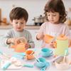 RUIDYA Pretend Play Kids Kitchen Playset Toys with Cookware Pots and Pans, Cooking Utensils, Play Kitchen Accessories, Afternoon Tea Toy Sets, Toys Gift for 3 4 5 Years Old Toddlers Girls Boys view 2