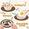 RUIDYA Pretend Play Kids Kitchen Playset Toys with Cookware Pots and Pans, Cooking Utensils, Play Kitchen Accessories, Afternoon Tea Toy Sets, Toys Gift for 3 4 5 Years Old Toddlers Girls Boys view 4