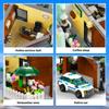 AsmrCap City Police Station Building Set for Boys, Police Station Toy with Police Car, Four-Floor Police Station with Office, Interrogation Room, Rooftop Radar, Coffee Shop, 2066PCS view 3