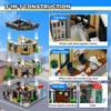 AsmrCap City Police Station Building Set for Boys, Police Station Toy with Police Car, Four-Floor Police Station with Office, Interrogation Room, Rooftop Radar, Coffee Shop, 2066PCS view 4
