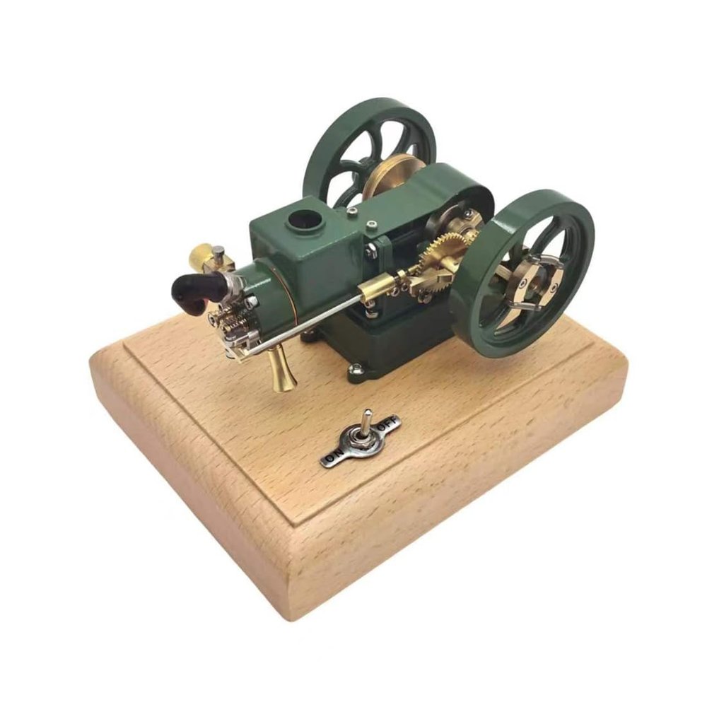 Helixsun 1.6cc Mini Hit-and-Miss Engine, Evaporative Water-Cooled Four-Stroke Horizontal Engine Internal Combustion Engine Model