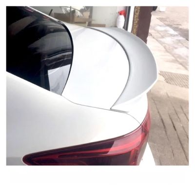 Black Spoiler Compatible for Mazda 3 Sedan Tail Fin 2014-2019 2020-2023 Car Rear Wing Accessories(14-19 White)