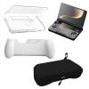 Handheld Gaming Console Accessory Bundle Compatible with Ayn Thor - TPU Grip, Protective Shell, Carrying Case, Full Protection (White) view 1